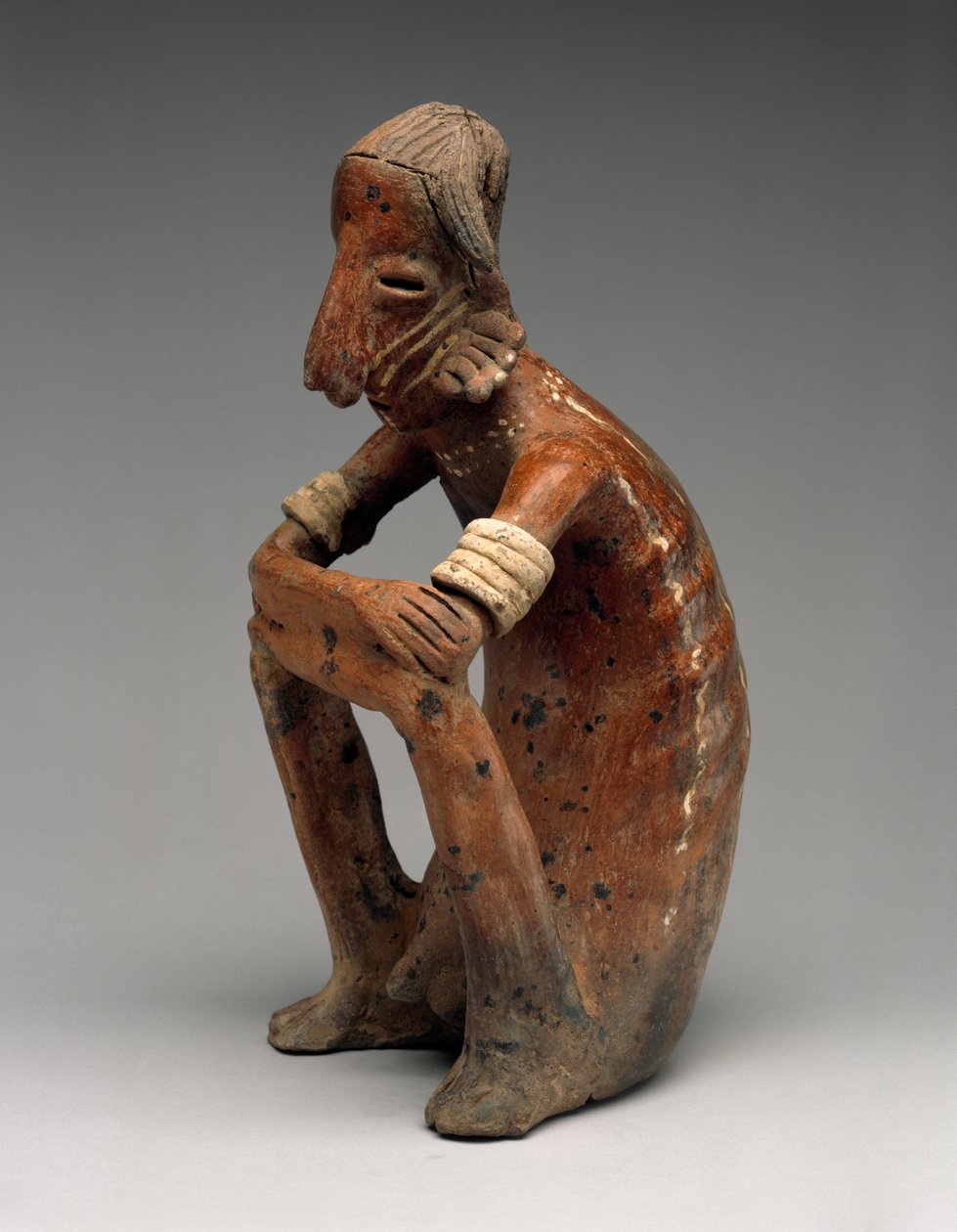Homme assis émacié, Proto-Classique - Nayarit