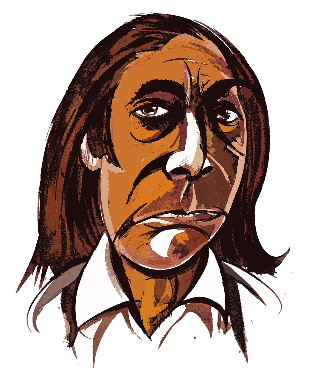 Alfred Schnittke - caricature en couleur - Neale Osborne