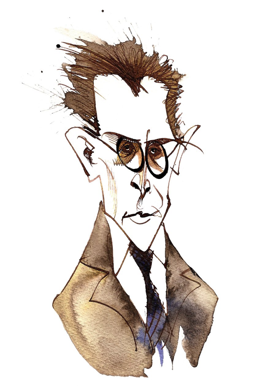 Anton von Webern, compositeur autrichien (1883-1945); caricature - Neale Osborne