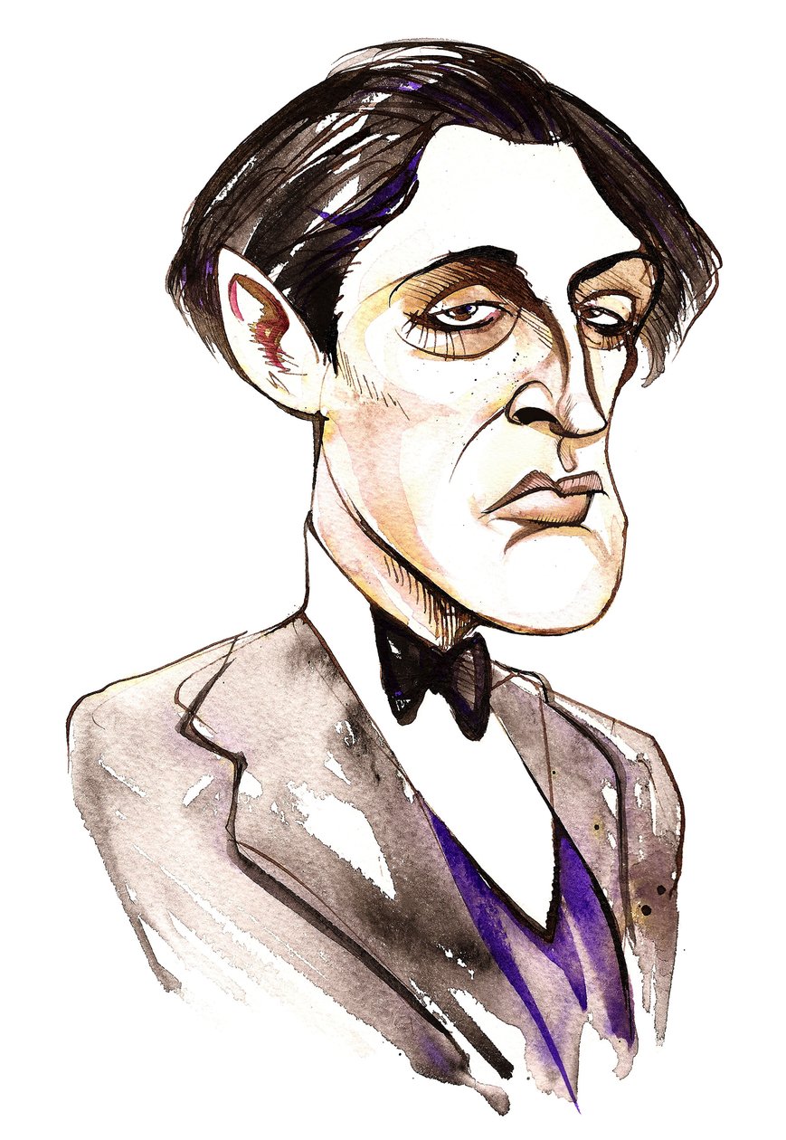 Alban Berg, compositeur autrichien (1885-1935); caricature - Neale Osborne