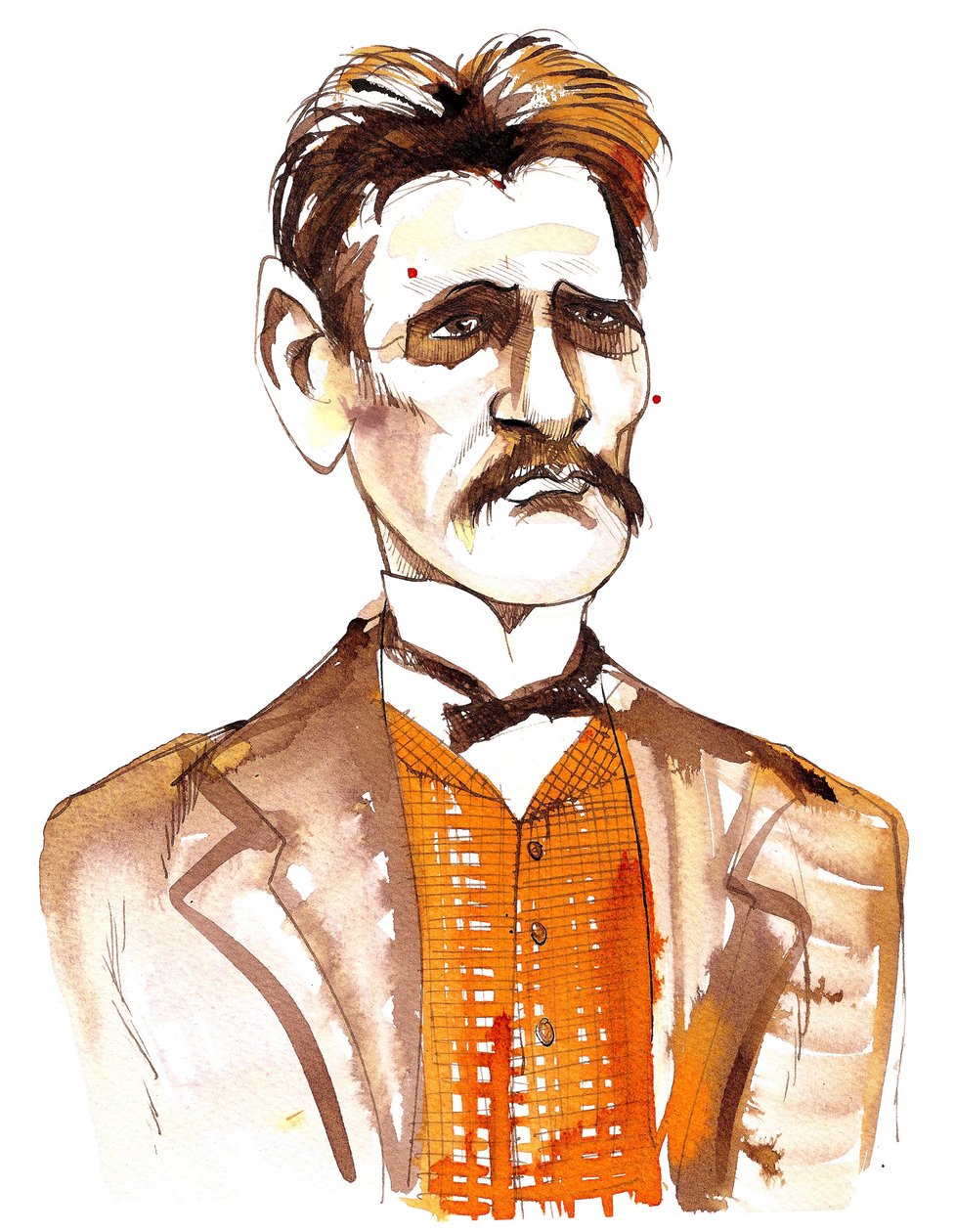 Jean Sibelius, caricaturé en homme plus jeune - Neale Osborne
