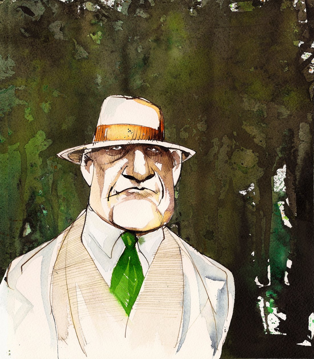 Jean Sibelius caricaturé en homme plus âgé - Neale Osborne