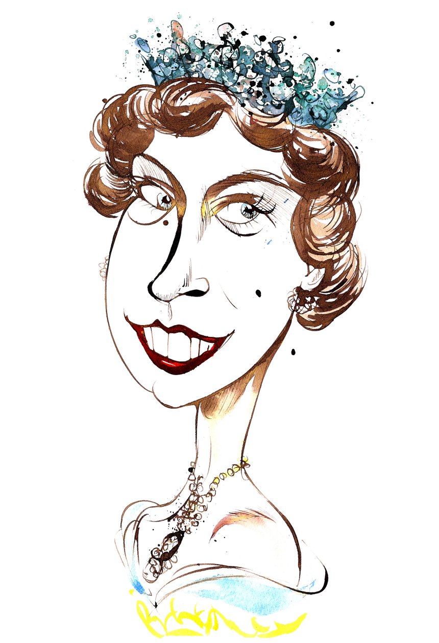 Reine Elizabeth II, jeune par Neale Osborne - Neale Osborne