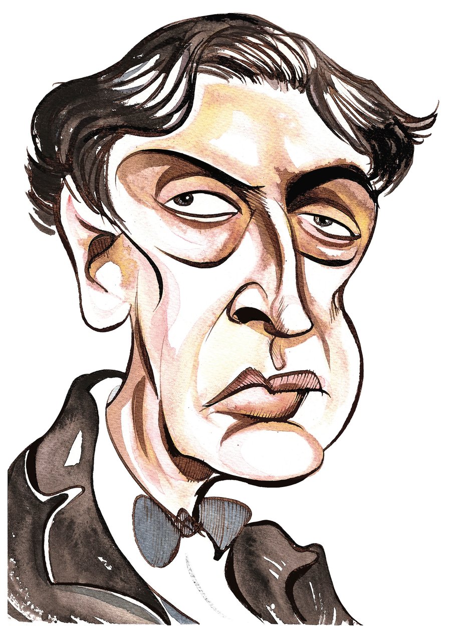 Alban Berg - caricature en couleur - Neale Osborne