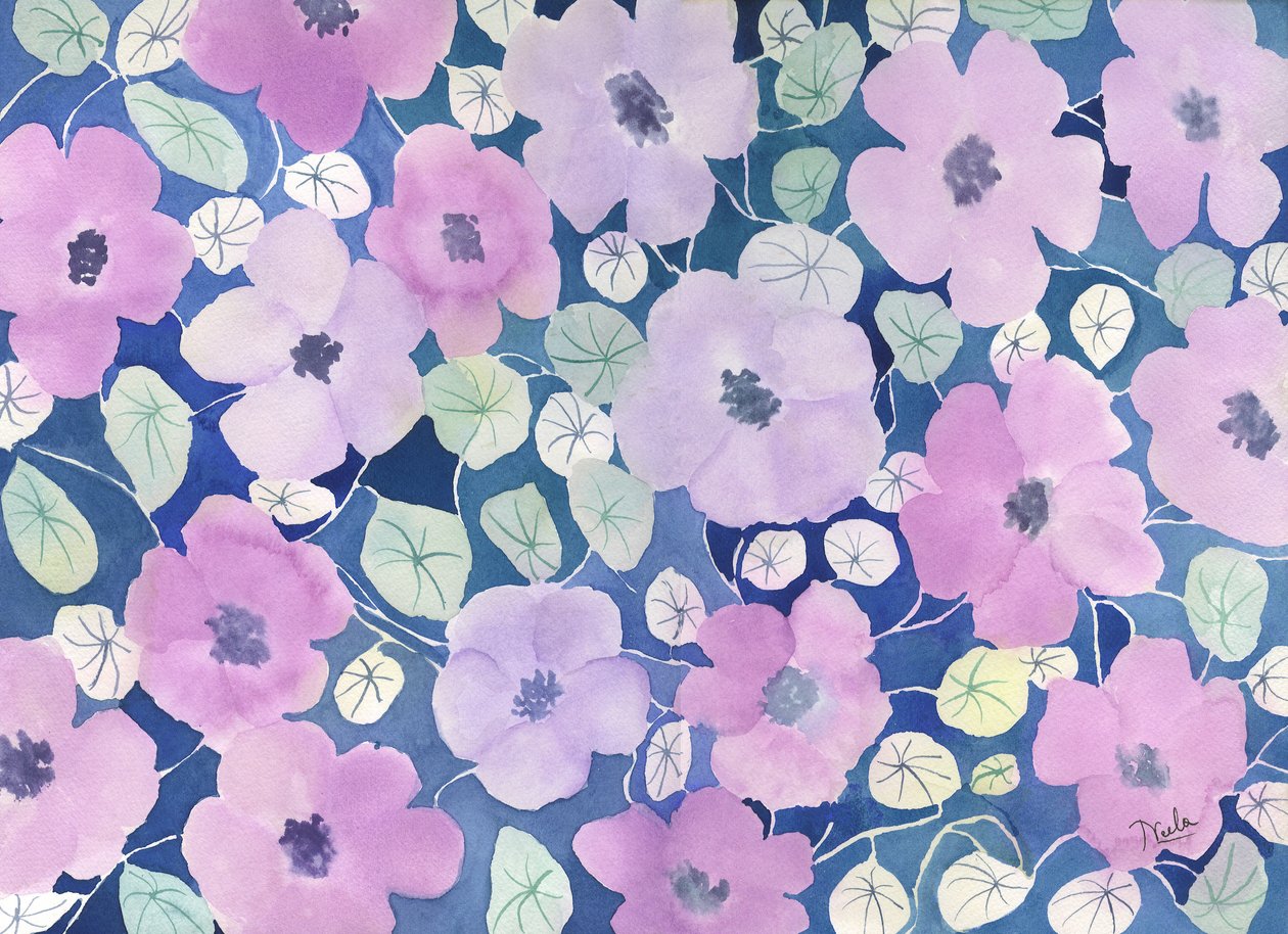 Fleurs en rose - Neela Pushparaj