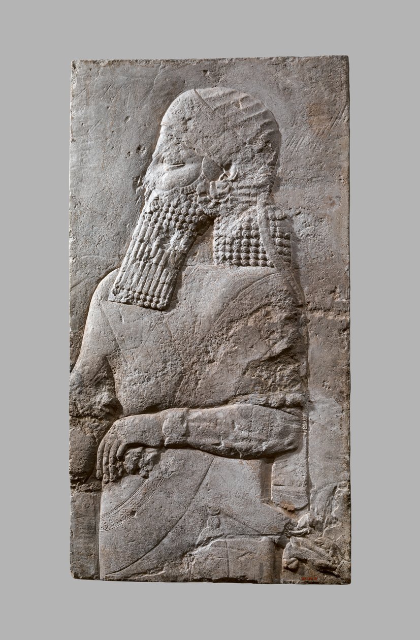 prince héritier assyrien, vers 704-681 av. J.-C. (plâtre de gypse) - Neo Assyrian