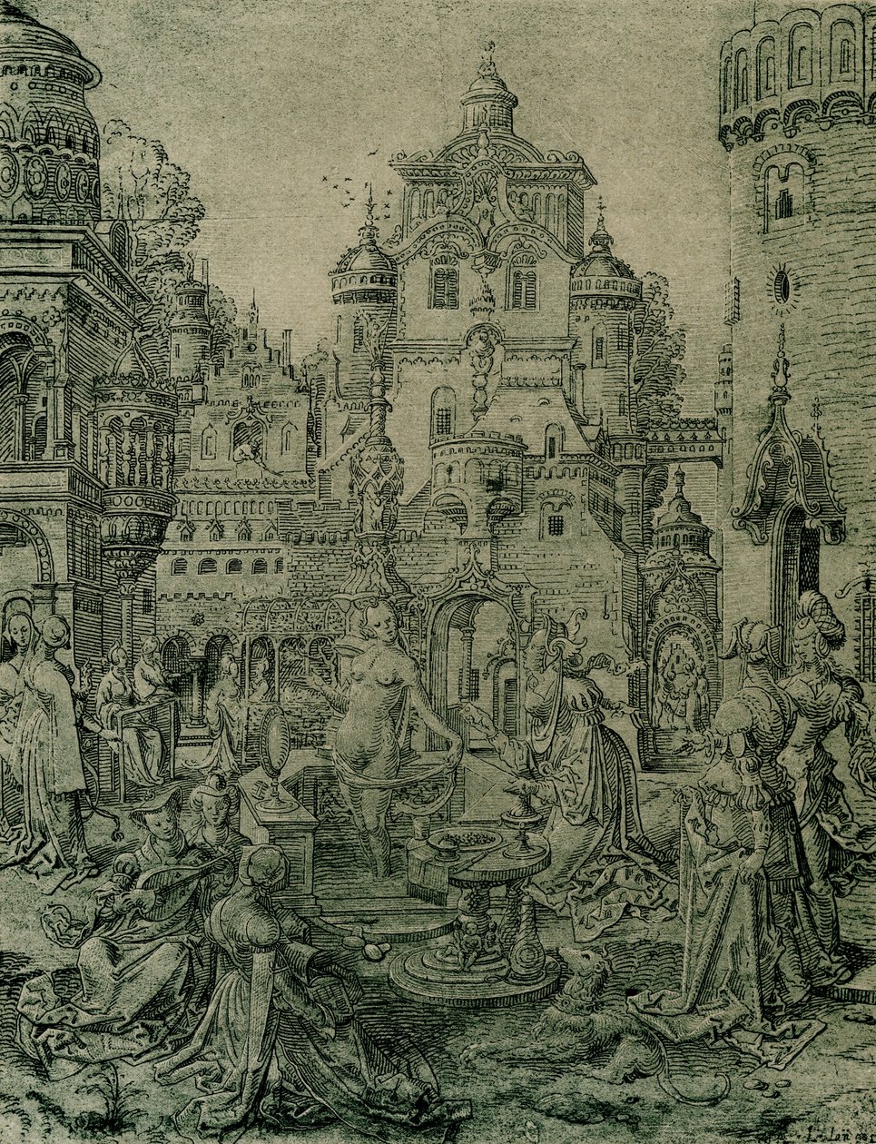 Bethsabée au bain - Netherlandish School