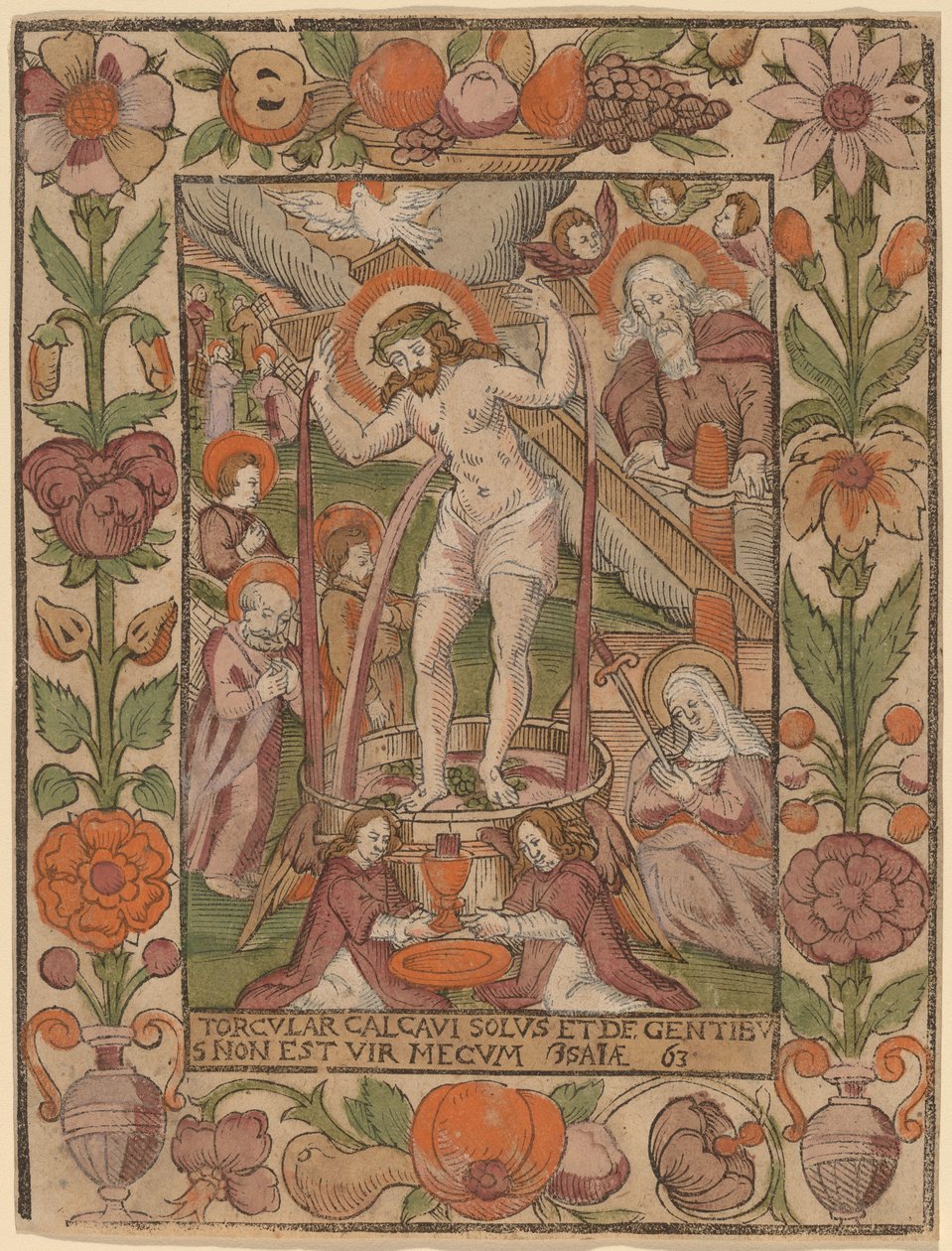 Christ dans le pressoir à vin - Netherlandish 16th Century