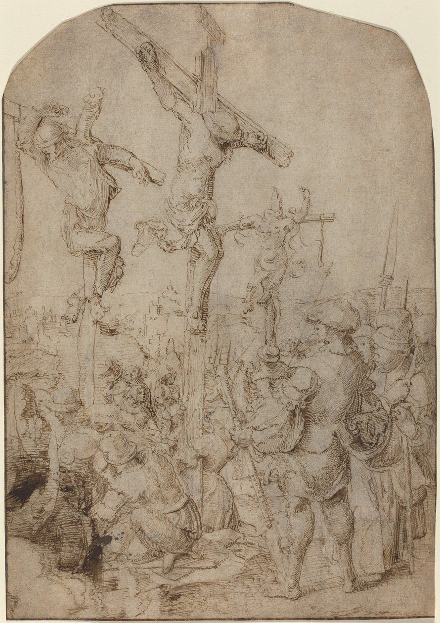 La Crucifixion - Netherlandish 16th Century