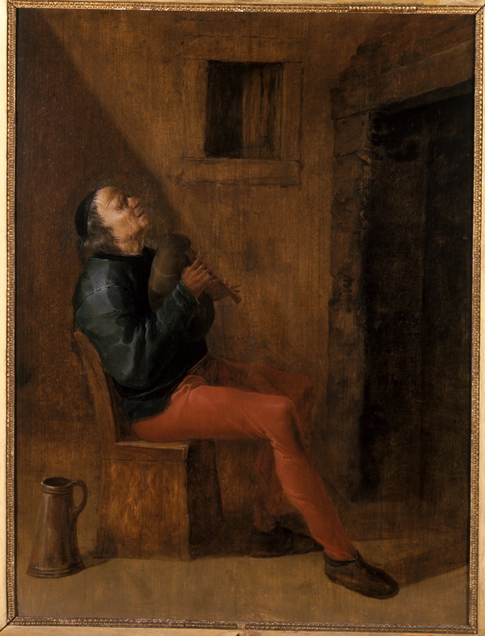Vieux joueur de cornemuse - Netherlandish School