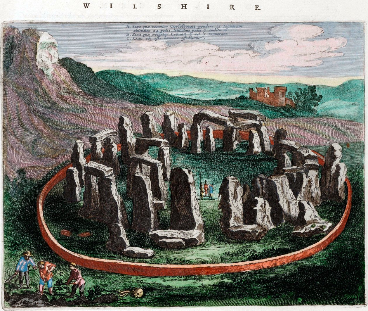 Vue de Stonehenge - Netherlandish School