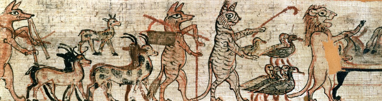 Le Papyrus Satirique (détail) - New Kingdom Egyptian