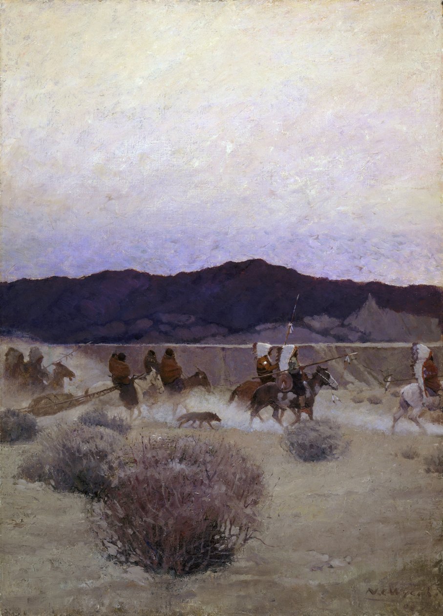 Camp en mouvement, 1908 - Newell Convers Wyeth