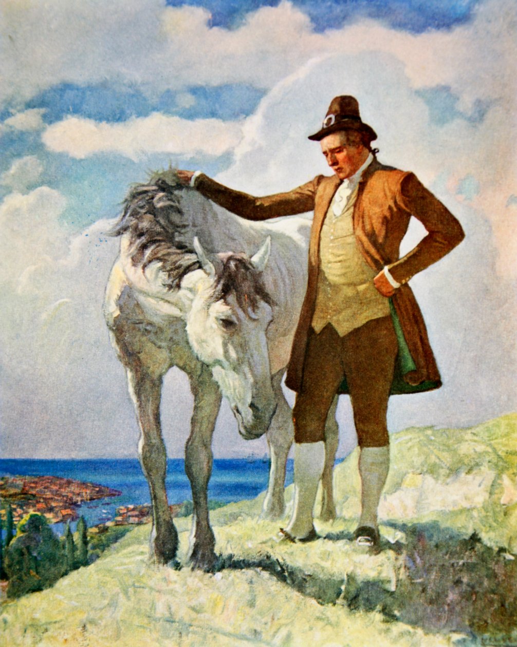 Cheval et propriétaire - Newell Convers Wyeth