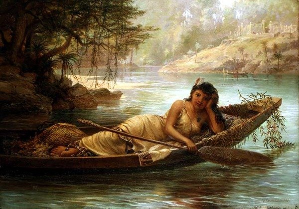 Une jeune beauté des mers du Sud - Nicholas Chevalier