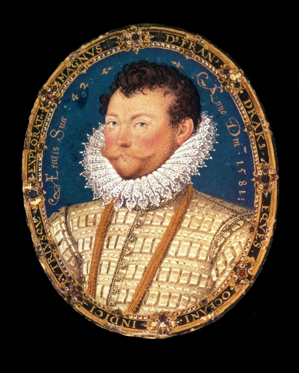 Portrait de Sir Francis Drake, 1581 - Nicholas Hilliard