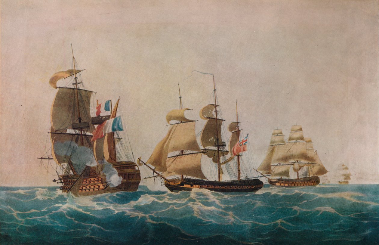 Capture du Guillaume Tell, vers 1805 - Nicholas Pocock