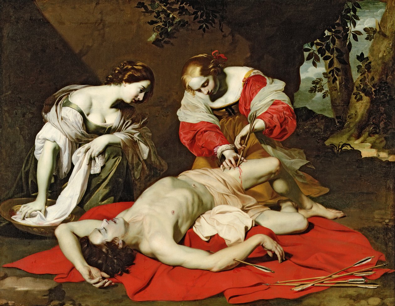 Saint Sébastien soigné par la Sainte Irène - Nicholas Renieri