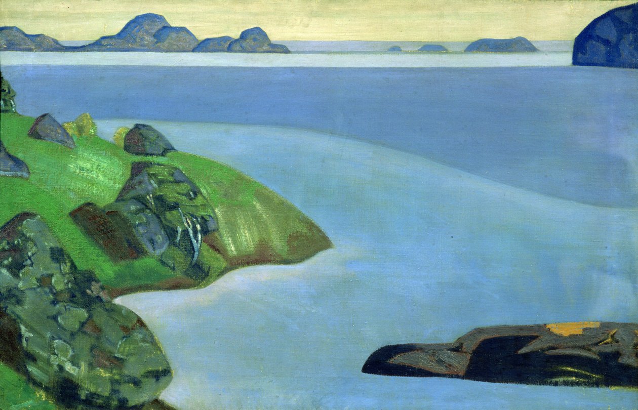 Paysage côtier rocheux - Nicholas Roerich