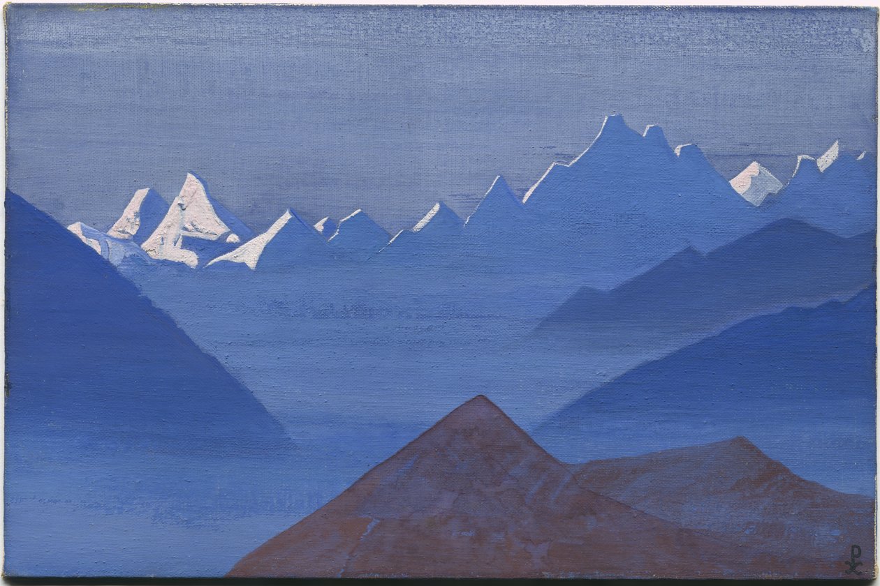 Coucher de soleil, série "Kuluta", 1931 - Nicholas Roerich