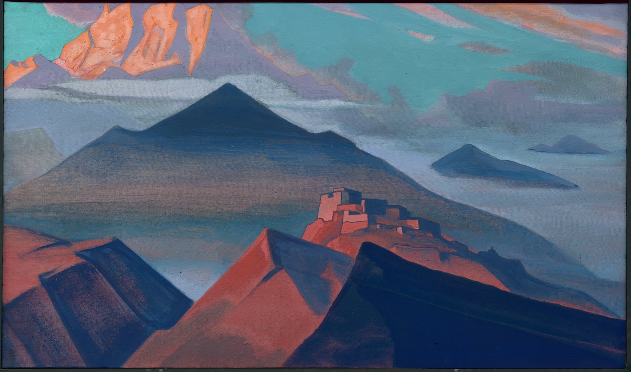 Montagne de la Tente, série "Montagnes Sacrées", 1933 - Nicholas Roerich