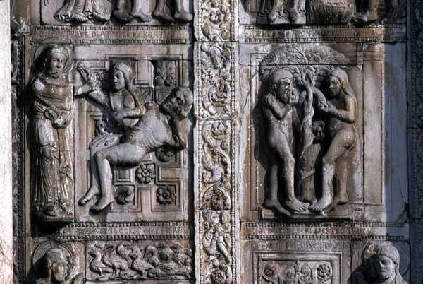 Détail du côté sud du porche ouest, c.1120-38 - Nicholaus