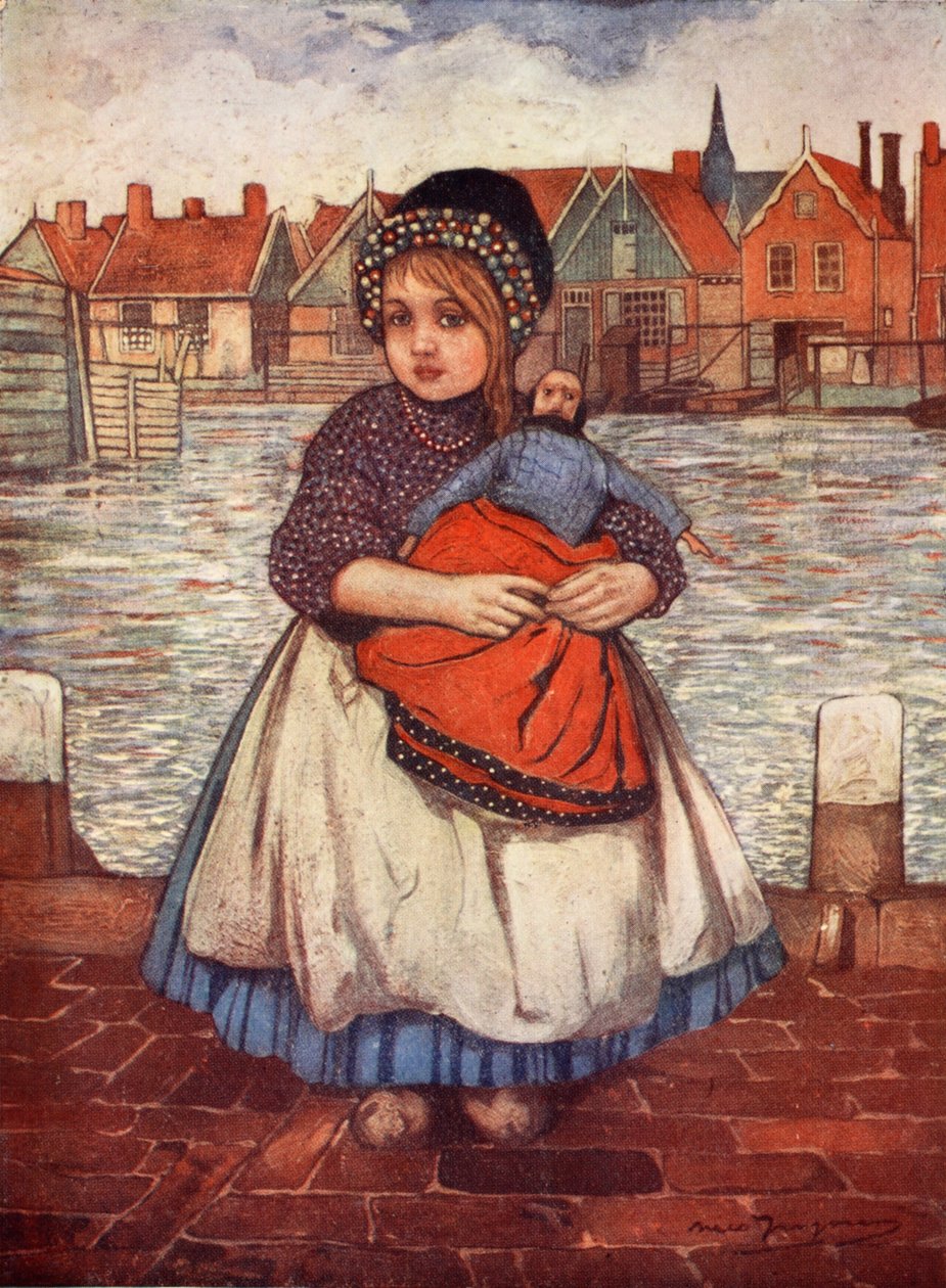 Une fille avec une poupée, 1904 - Nico Jungman