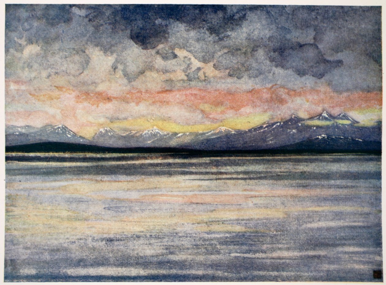 Montagnes et Fjord face à Molde, 1905 - Nico Jungman