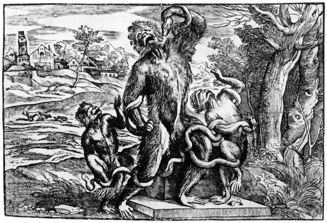 Caricature du groupe Laocoon, 1937 - Nicolò Boldrini