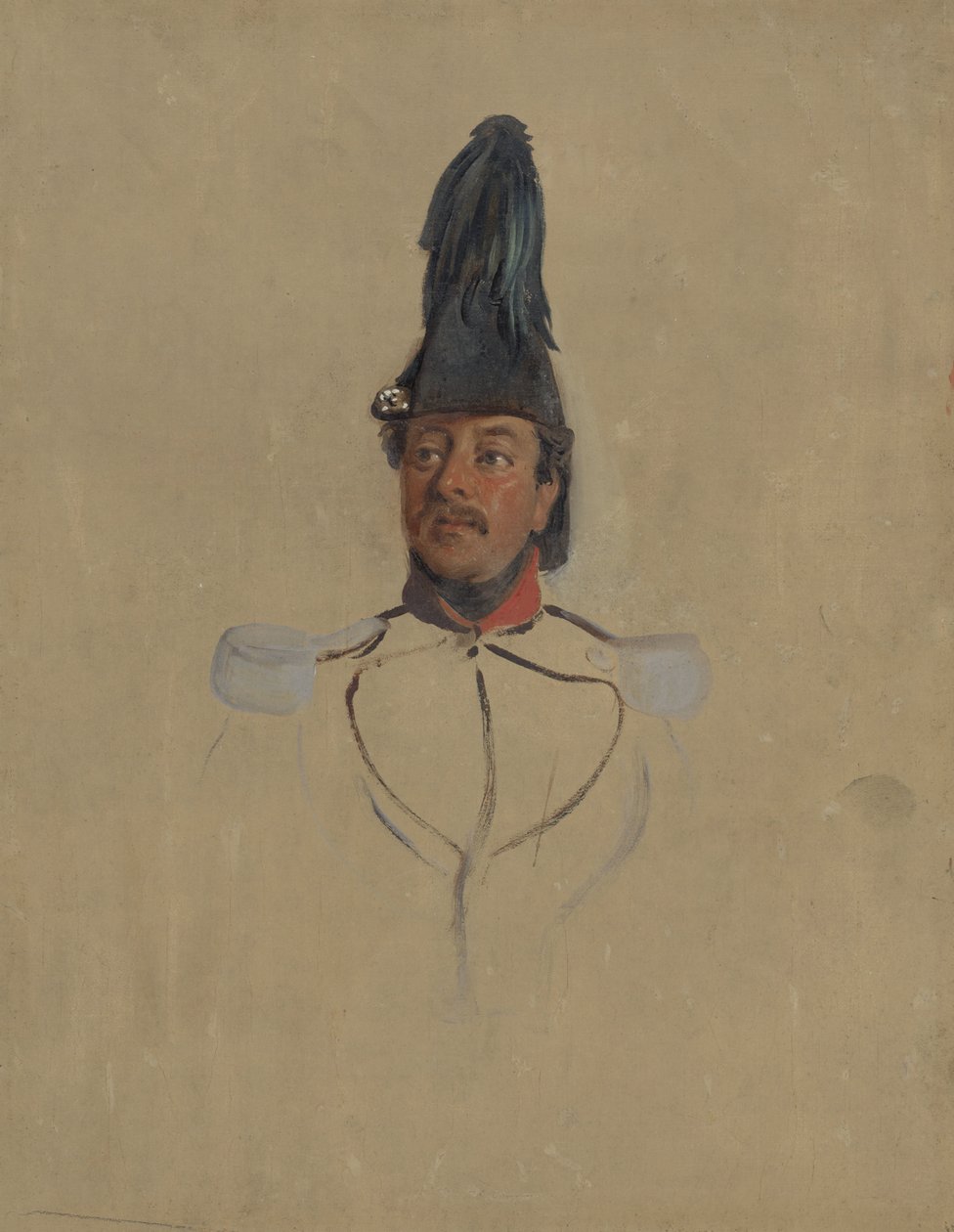 Étude de portrait du capitaine T.S. Nabal - Nicolaas Pieneman
