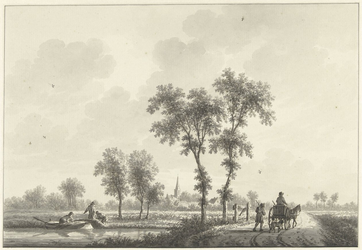 Le village de Spijk en Gueldre - Nicolaas Wicart