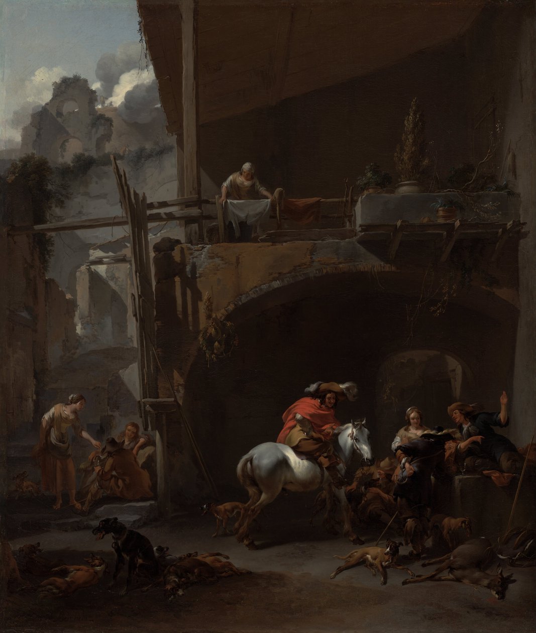 Le Retour de la chasse - Nicolaes Pietersz. Berchem