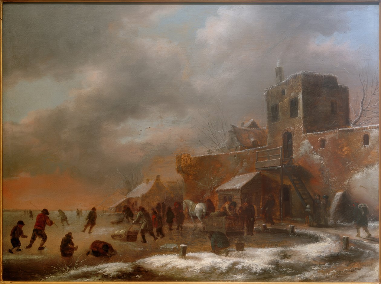 Plaisir sur glace - Nicolaes Molenaer