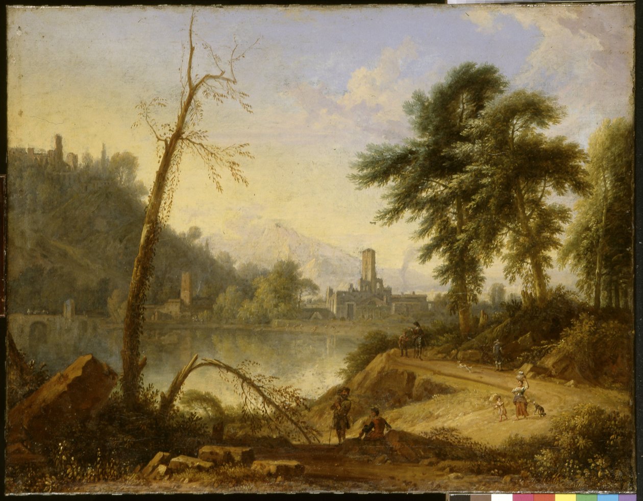 Paysage italien avec muletier - Nicolaes Piemont