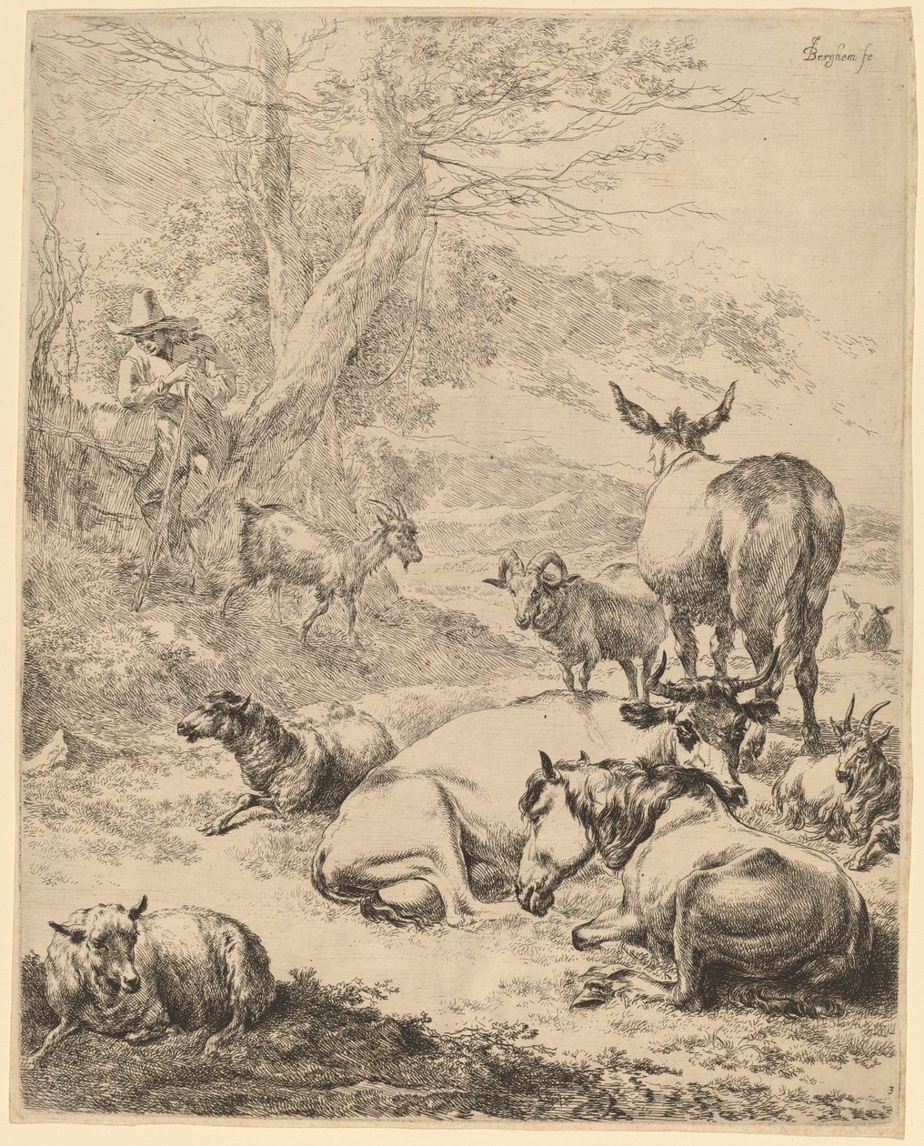 Troupeau au repos - Nicolaes Pietersz Berchem