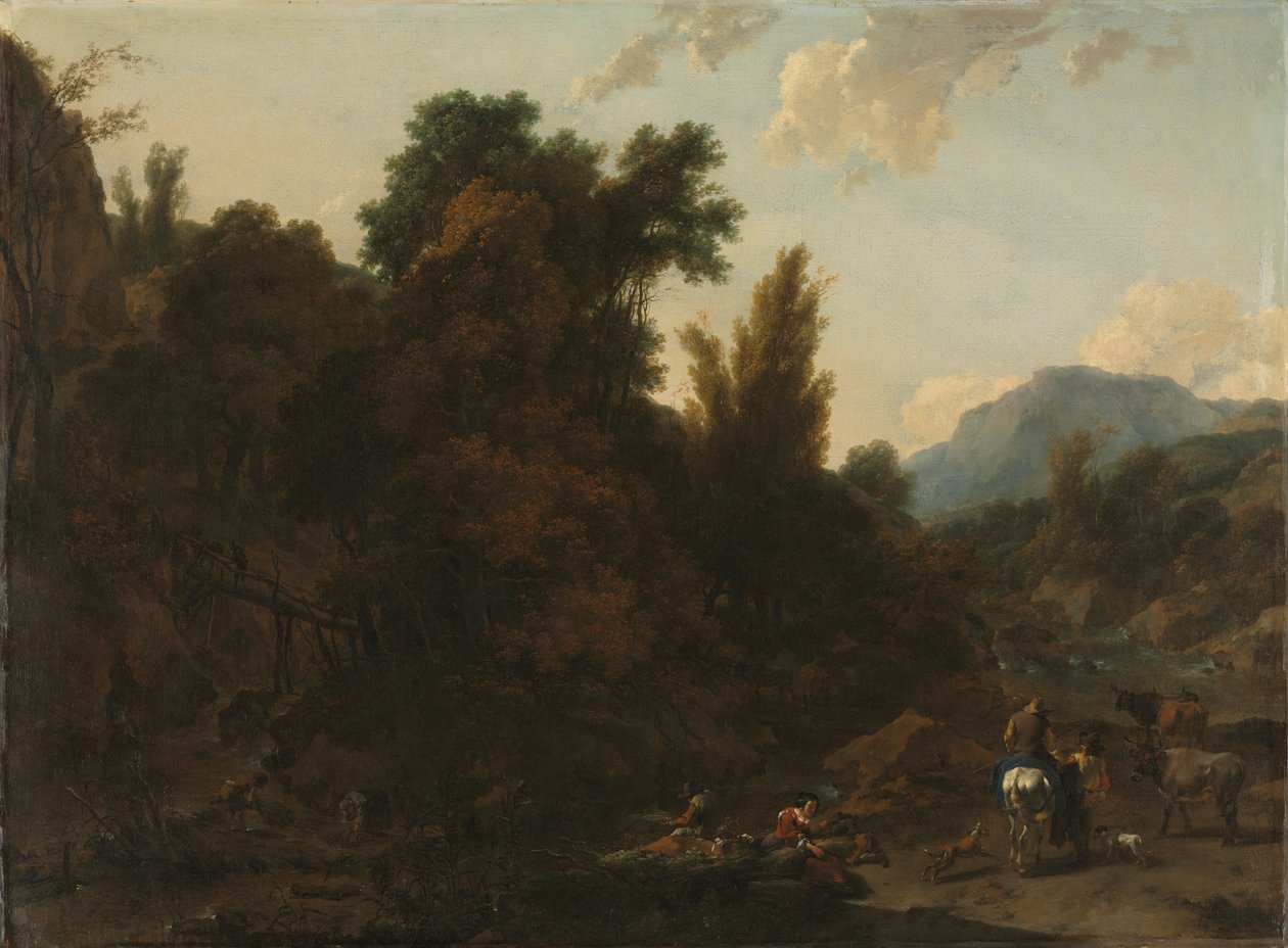 Ramasseurs de joncs - Nicolaes Pietersz. Berchem
