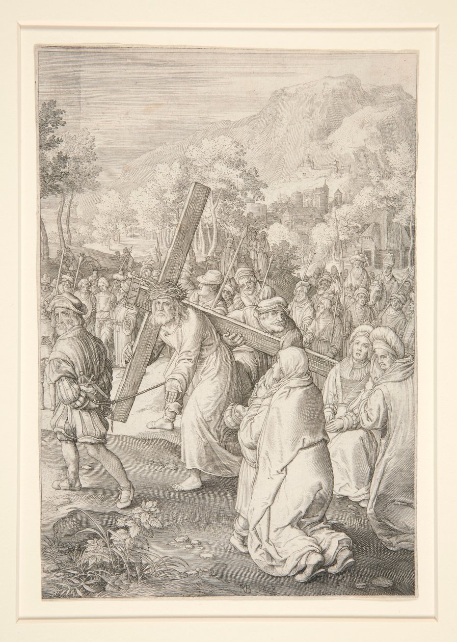 Christ portant la croix (Série de la Passion) - Nicolaes de Bruyn