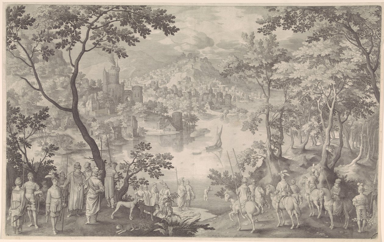 Guérison de Naaman - Nicolaes de Bruyn