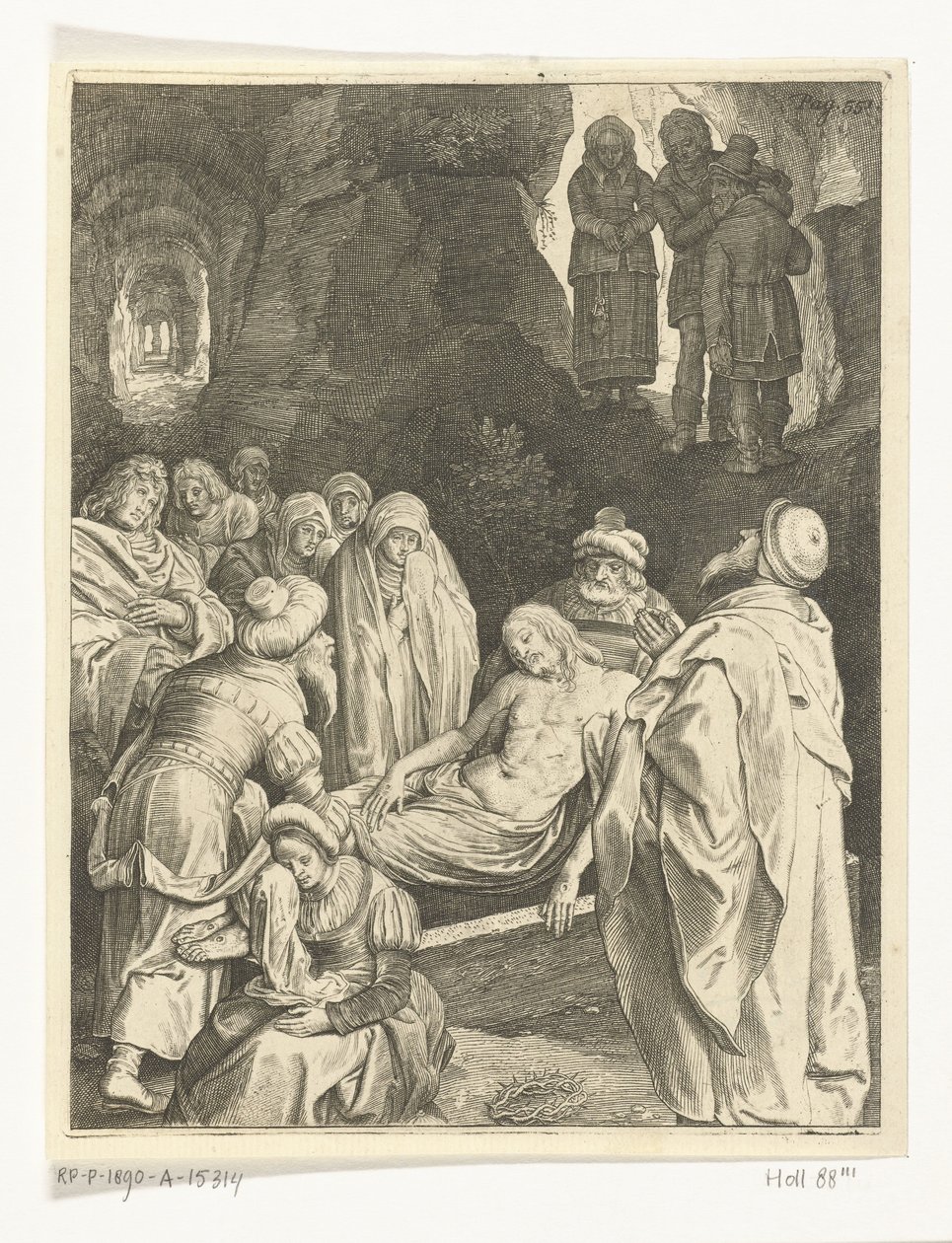La mise au tombeau du Christ - Nicolaes de Bruyn