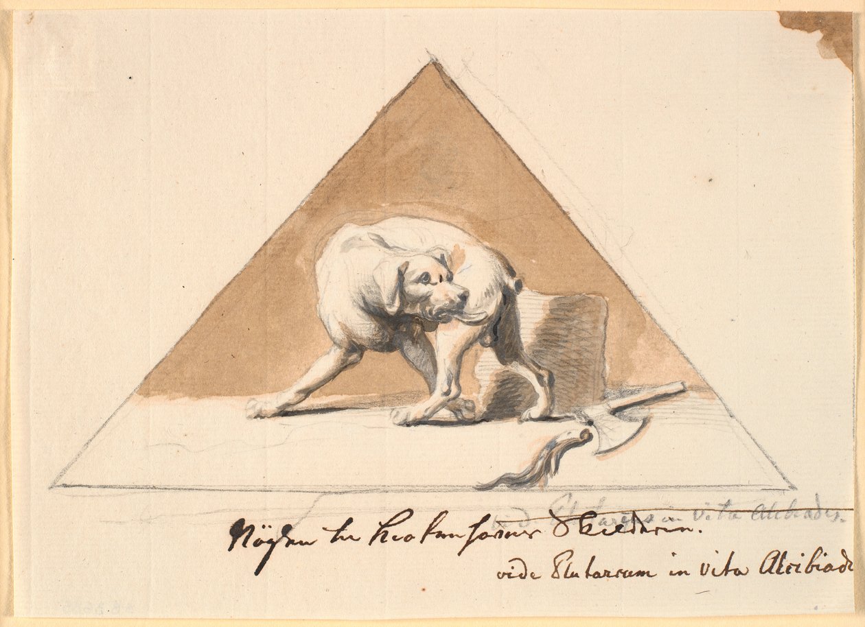 Un chien avec une queue coupée - Nicolai Abildgaard