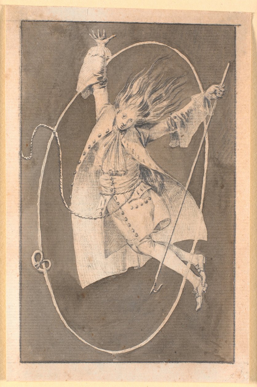 La descente de Niels Klim; autour de lui flotte une couronne de cumin - Nicolai Abildgaard