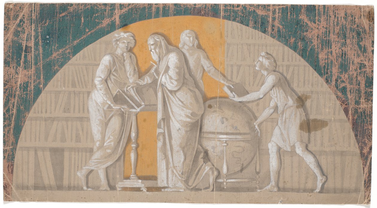 Création de la bibliothèque royale - Nicolai Abildgaard