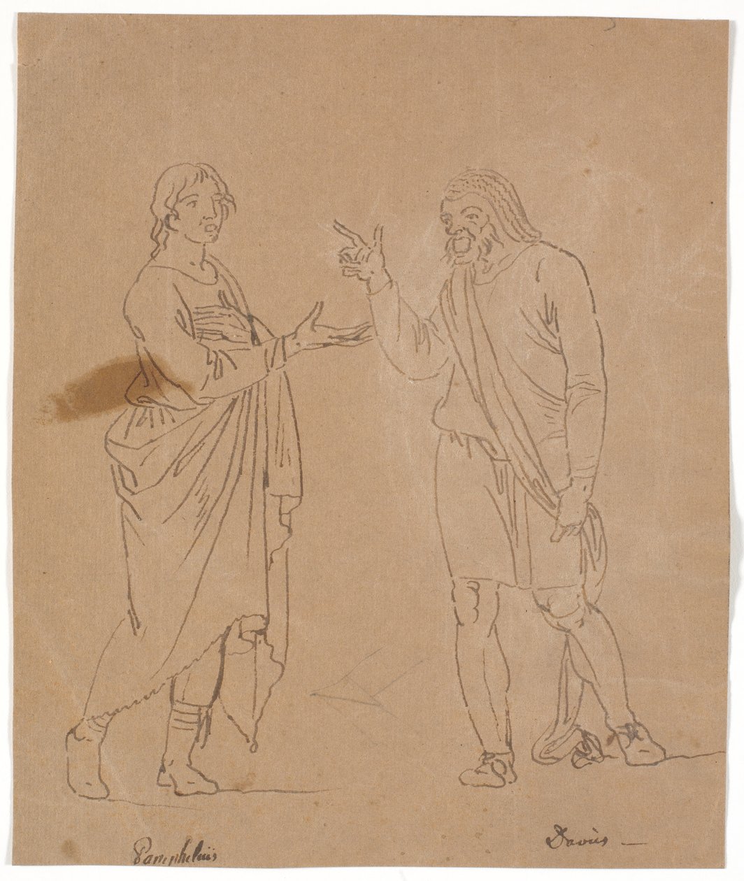 Pamphilus et Davus en conversation - Nicolai Abildgaard