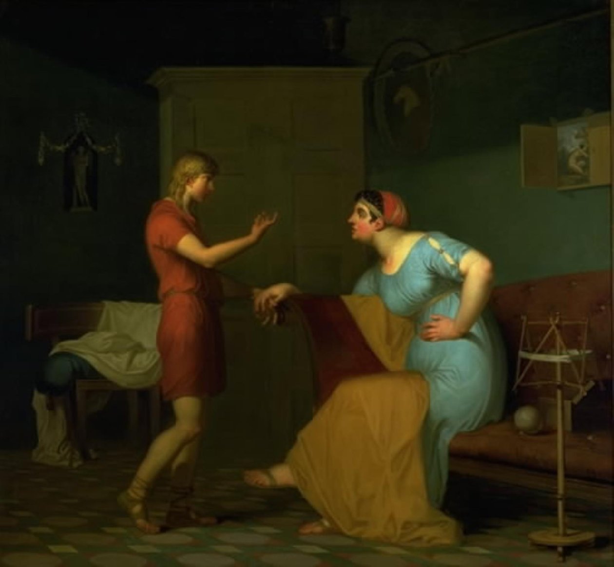 Papirius et sa mère - Nicolai Abildgaard