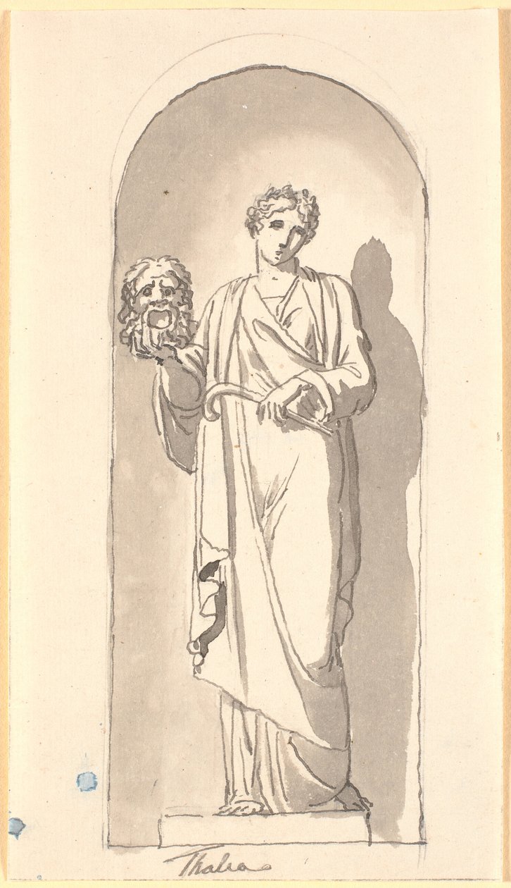 Thalie comme statue dans une niche - Nicolai Abildgaard