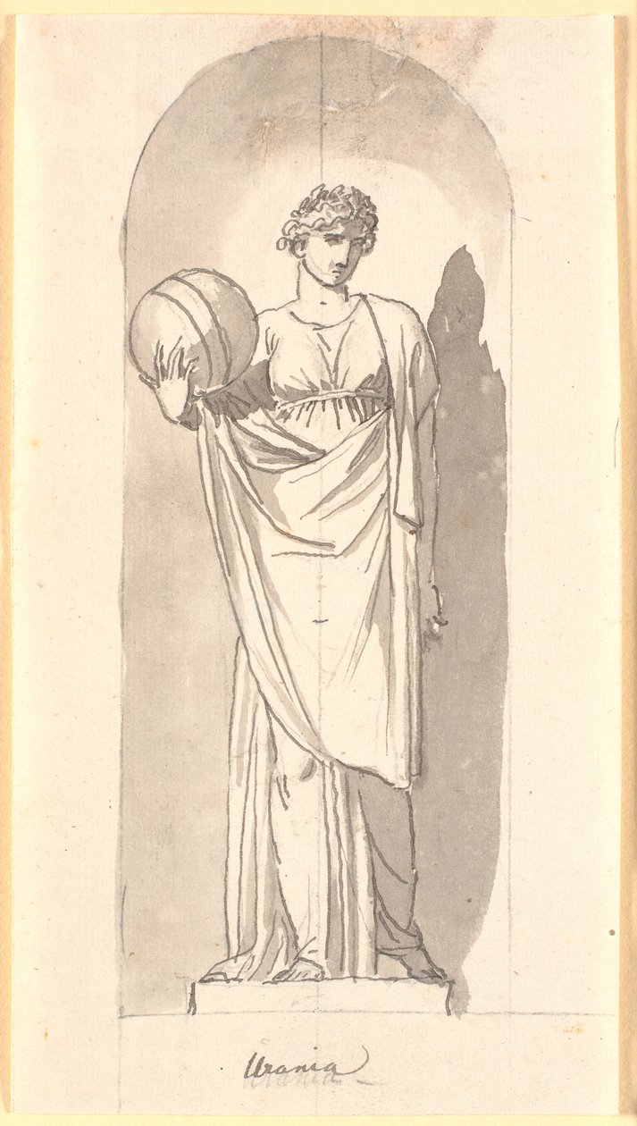 Uranie comme statue dans une niche - Nicolai Abildgaard