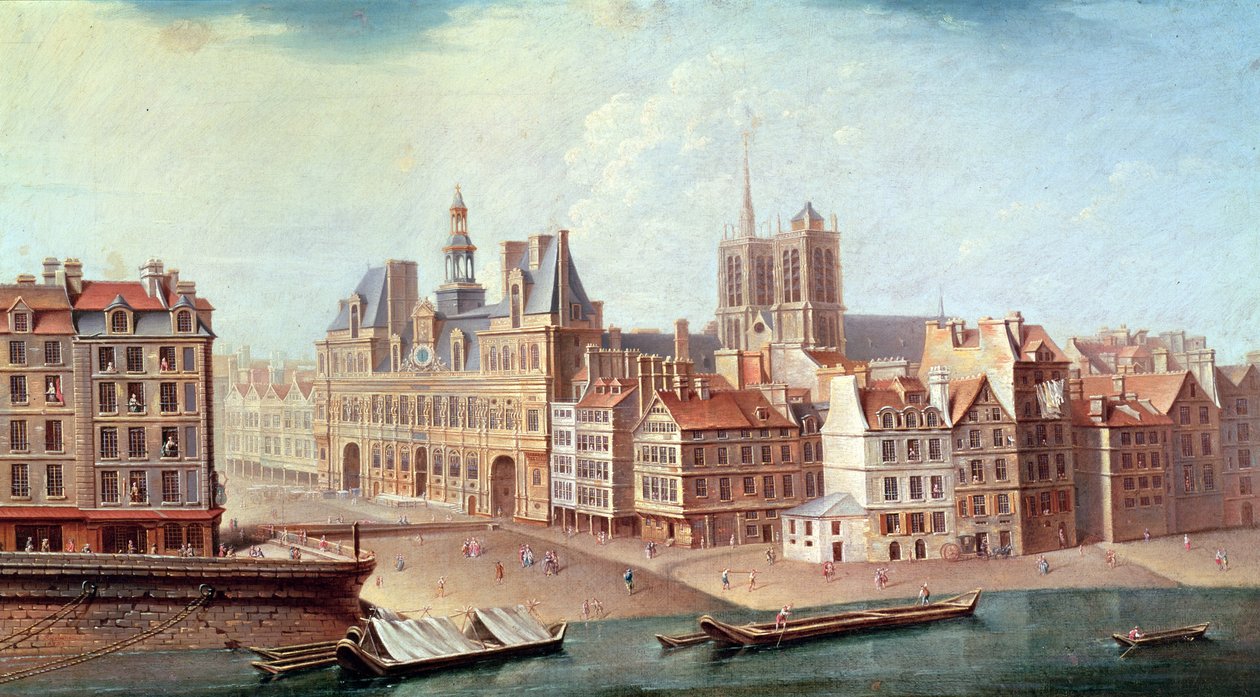 Place de Grève en 1750 - Nicolas Raguenet