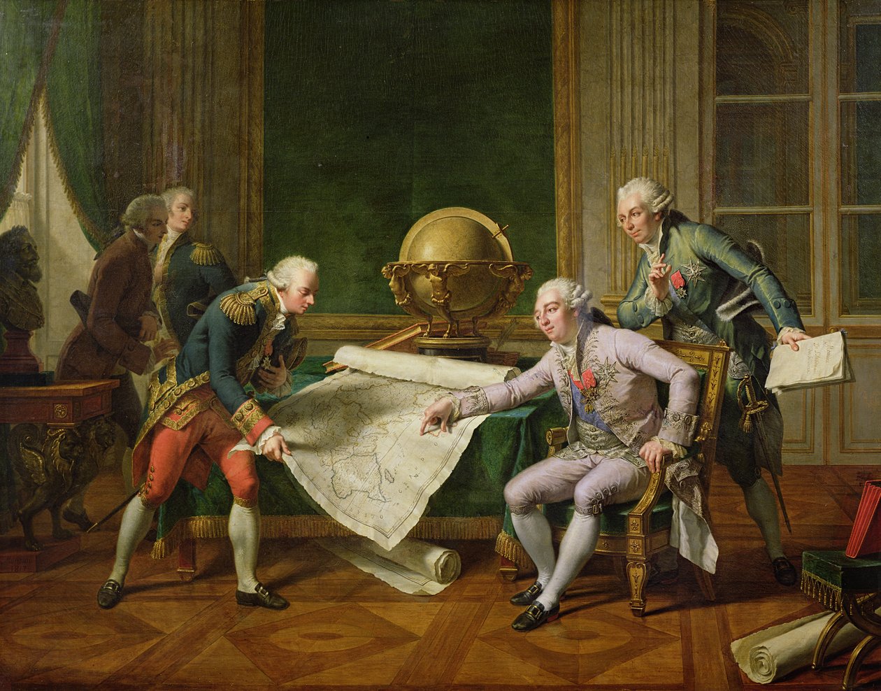 Louis XVI donnant des instructions à La Pérouse, 29 juin 1785, 1817 - Nicolas Andre Monsiau