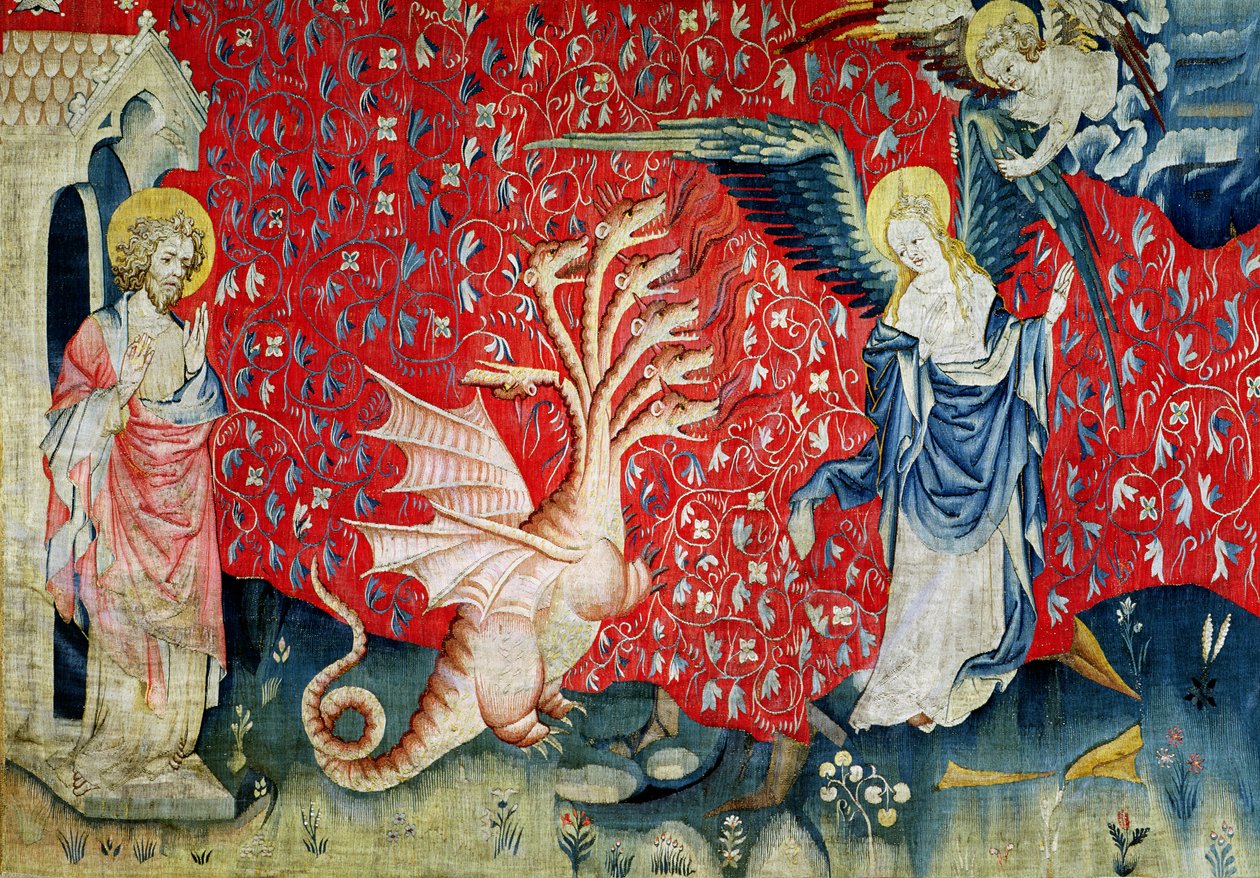 La femme recevant des ailes pour fuir le dragon, no.37 de 
