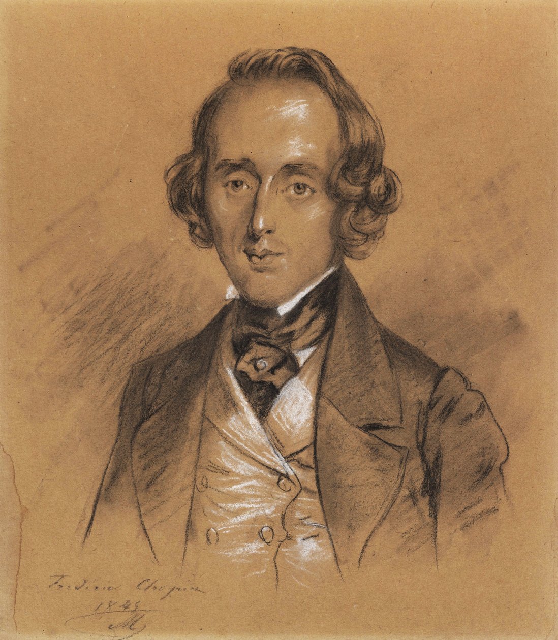 Portrait de Fryderyk Chopin - Nicolas Eustache Maurin